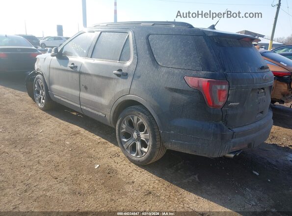 1FM5K8GT8JGA29393 2018 FORD FORD EXPLORER Черный Задняя левая четверть