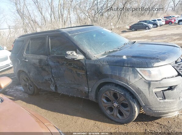 1FM5K8GT8JGA29393 2018 FORD FORD EXPLORER Черный Вид щитка приборов