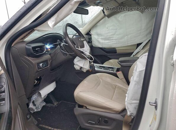 1FM5K8HCXLGC44484 2020 FORD FORD EXPLORER White Front interior view