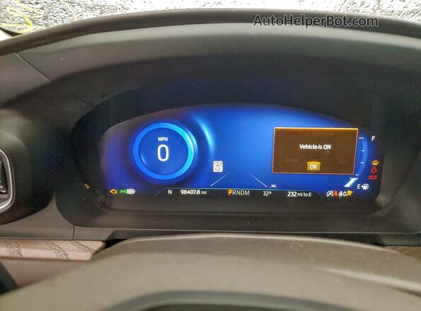 1FM5K8HCXLGC44484 2020 FORD FORD EXPLORER White Instrument cluster view