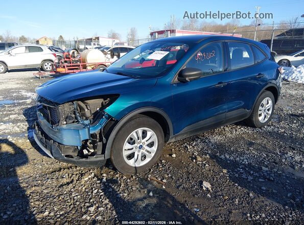 1FMCU0F61LUB98352 2020 FORD ESCAPE Blue Передня ліва чверть