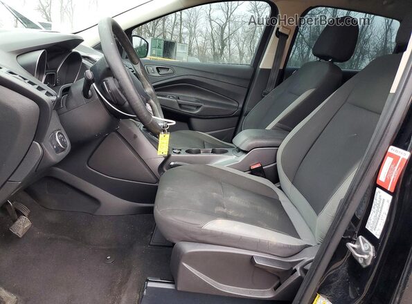 1FMCU0F71GUC86347 2016 FORD ESCAPE Black Widok wnętrza z przodu