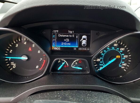 1FMCU0F71GUC86347 2016 FORD ESCAPE Black Widok zestawu wskaźników