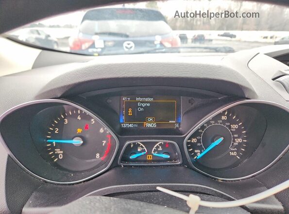 1FMCU0F74HUB49758 2017 FORD ESCAPE Silver Vista del cuadro de instrumentos