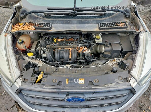 1FMCU0F74HUB49758 2017 FORD ESCAPE Silver Vista del compartimento del motor