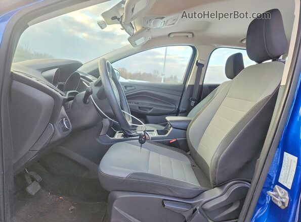1FMCU0F77JUB18929 2018 FORD ESCAPE Blue Widok wnętrza z przodu