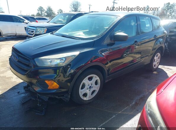 1FMCU0F78JUB03954 2018 FORD ESCAPE Black Առջևի ձախ երեք քառորդ տեսարան