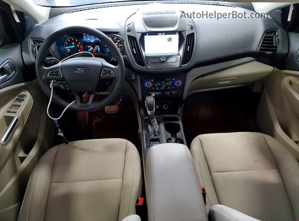 1FMCU9GD2KUB38435 2019 FORD ESCAPE Black წინა პანელის ხედი