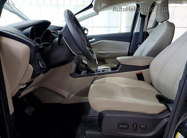1FMCU9GD2KUB38435 2019 FORD ESCAPE Black წინა სალონის ხედი