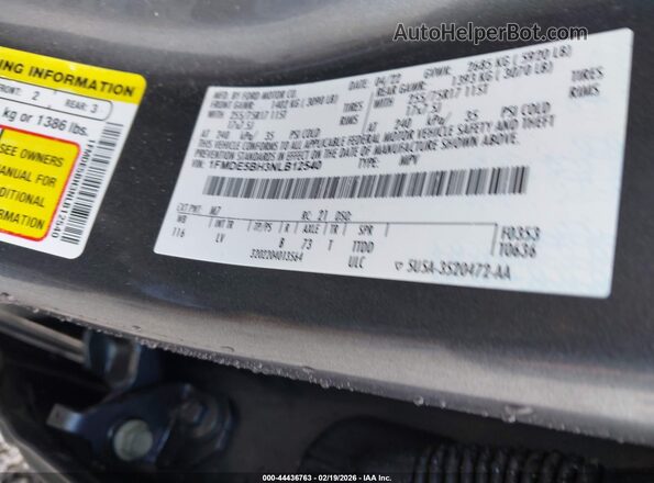 1FMDE5BH3NLB12540 2022 FORD BRONCO Gray Вид підкапотного простору