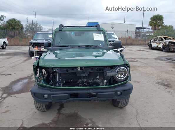 1FMDE5BH4NLB44607 2022 FORD BRONCO Green Widok zestawu wskaźników