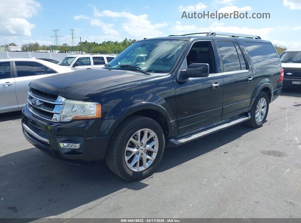 1FMJK1KT6GEF36634 2016 FORD EXPEDITION EL Black Vista tres cuartos delantera izquierda
