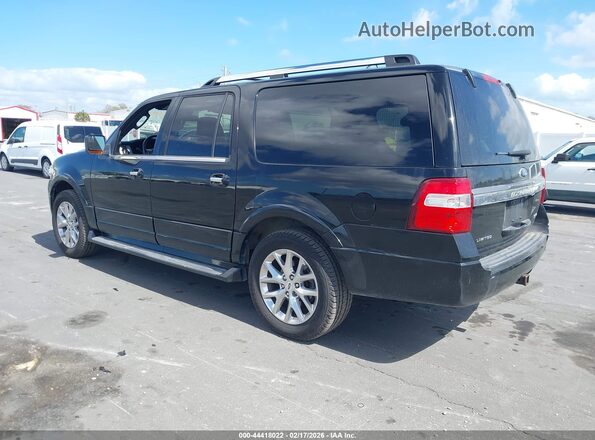 1FMJK1KT6GEF36634 2016 FORD EXPEDITION EL Black Trasero izquierdo