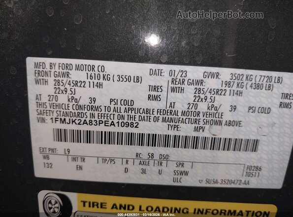 1FMJK2A83PEA10982 2023 FORD EXPEDITION Green 
