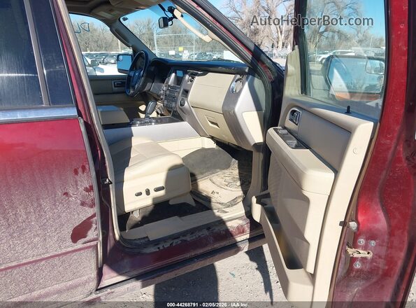 1FMJK2AT2HEA73478 2017 FORD EXPEDITION EL Burgundy წინა სალონის ხედი