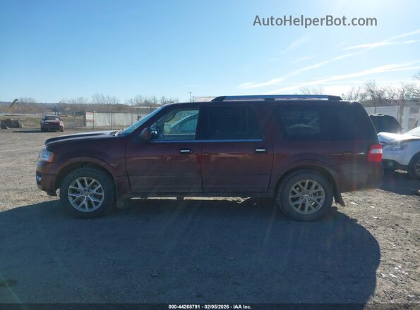 1FMJK2AT2HEA73478 2017 FORD EXPEDITION EL Burgundy 