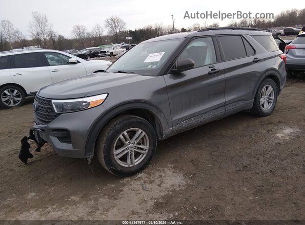 1FMSK7BH9NGC05714 2022 FORD FORD EXPLORER Gray Առջևի ձախ երեք քառորդ տեսարան