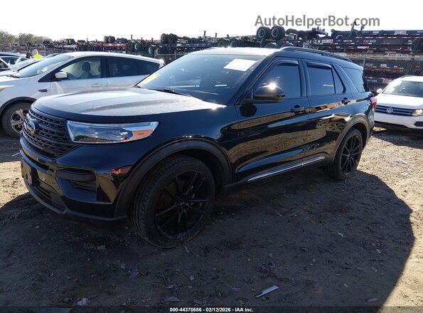 1FMSK7DH4NGA13064 2022 FORD FORD EXPLORER Black Vista tres cuartos delantera izquierda