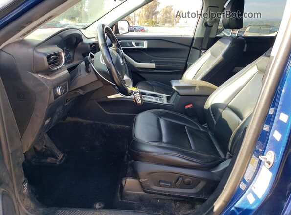 1FMSK7DH8MGA83990 2021 FORD FORD EXPLORER Blue წინა სალონის ხედი