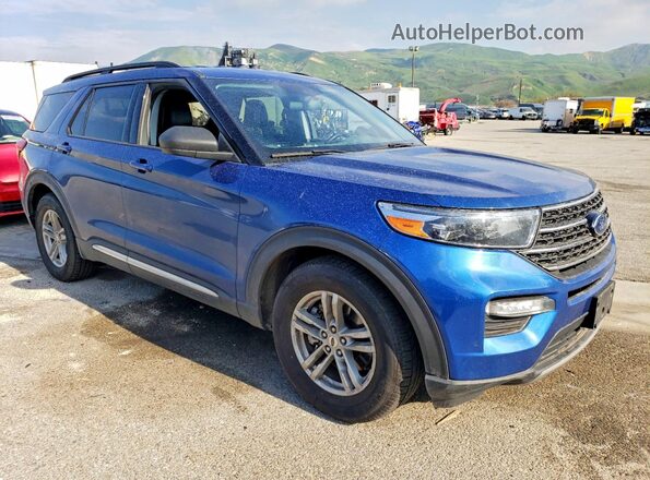 1FMSK7DH8MGA83990 2021 FORD FORD EXPLORER Blue წინა მარჯვენა