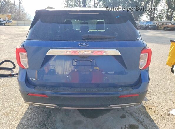 1FMSK7DH8MGA83990 2021 FORD FORD EXPLORER Blue უკანა ხედი