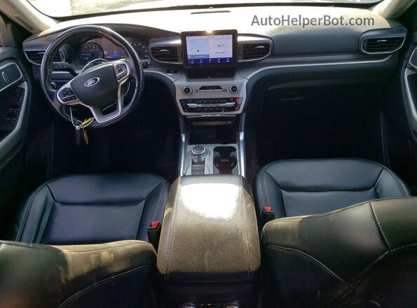 1FMSK7DH8MGA83990 2021 FORD FORD EXPLORER Blue წინა პანელის ხედი