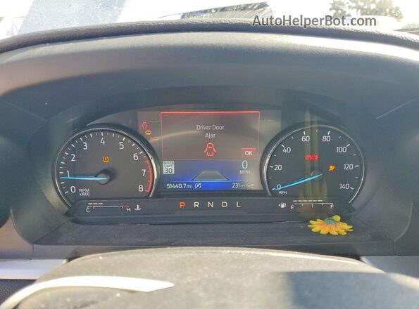 1FMSK7DH8MGA99977 2021 FORD FORD EXPLORER Gray Вид щитка приладів