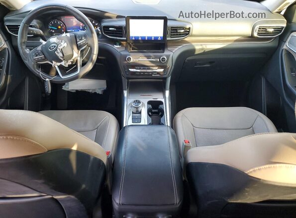 1FMSK7FH9LGB46302 2020 FORD FORD EXPLORER Gray Widok deski rozdzielczej