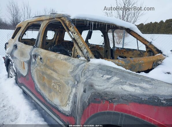 1FMSK8DH1LGA46137 2020 FORD FORD EXPLORER Red Widok zestawu wskaźników