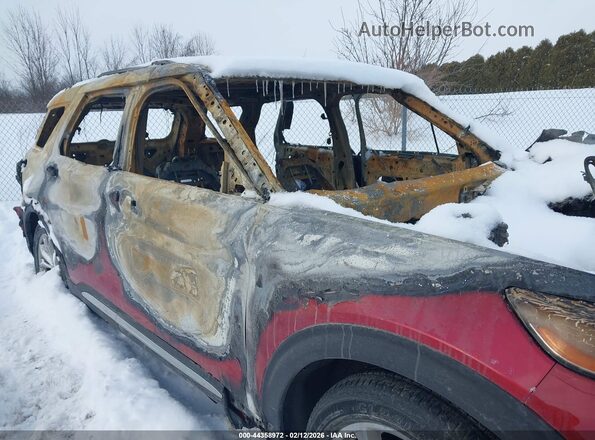 1FMSK8DH1LGA46137 2020 FORD FORD EXPLORER Red Widok wnętrza z tyłu