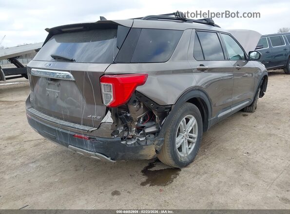 1FMSK8DH1MGB34350 2021 FORD FORD EXPLORER Dark Brown Вид спереду