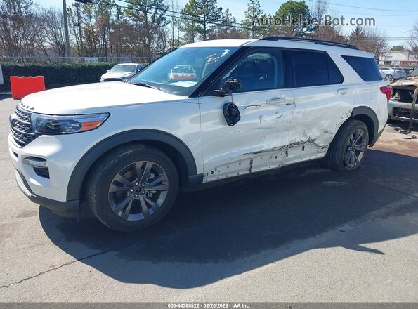 1FMSK8DH3NGC10555 2022 FORD FORD EXPLORER White წინა მარცხენა ხედი სამი მეოთხედიდან