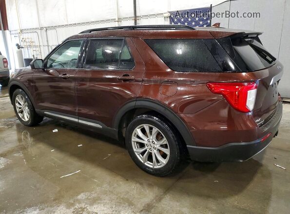 1FMSK8DH5LGA62938 2020 FORD FORD EXPLORER Brown Rear left