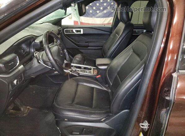 1FMSK8DH5LGA62938 2020 FORD FORD EXPLORER Brown Front interior view