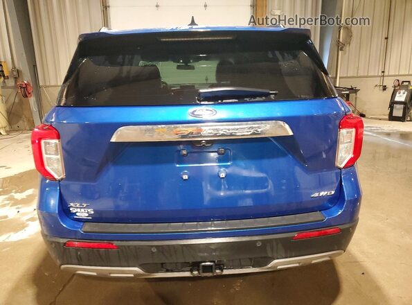 1FMSK8DH7NGA00718 2022 FORD FORD EXPLORER Blue უკანა ხედი