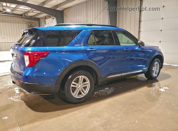 1FMSK8DH7NGA00718 2022 FORD FORD EXPLORER Blue უკანა მარჯვენა