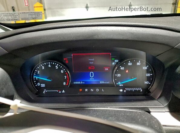 1FMSK8DH7NGA00718 2022 FORD FORD EXPLORER Blue ხელსაწყოთა პანელის ხედი