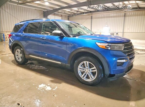 1FMSK8DH7NGA00718 2022 FORD FORD EXPLORER Blue წინა მარჯვენა