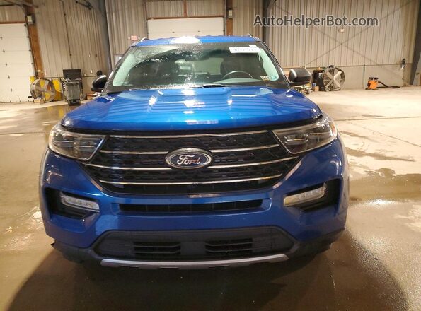 1FMSK8DH7NGA00718 2022 FORD FORD EXPLORER Blue წინა ხედი