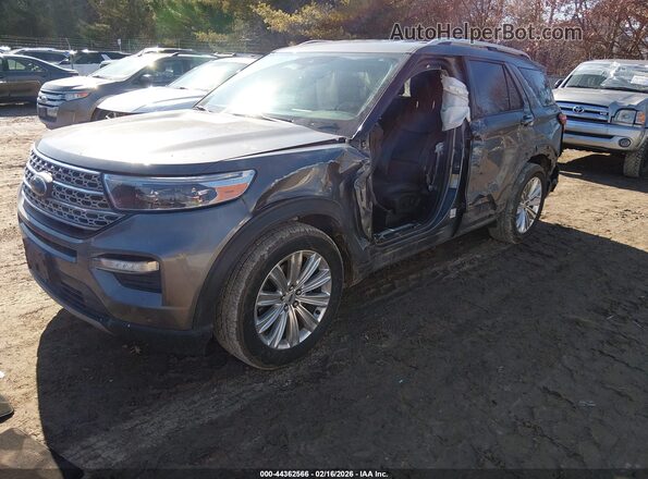 1FMSK8FH5NGA37327 2022 FORD FORD EXPLORER Серый Передняя левая четверть