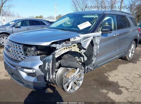 1FMSK8FH5NGA92148 2022 FORD FORD EXPLORER Silver Widok z przodu