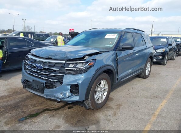 1FMUK7DH0SGC09328 2025 FORD FORD EXPLORER Light Blue Передняя левая четверть