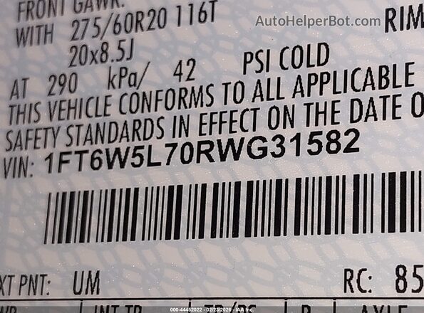 1FT6W5L70RWG31582 2024 FORD F-150 LIGHTNING Black 