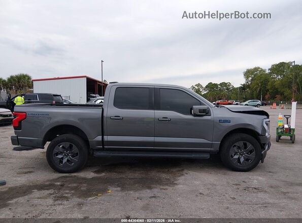 1FT6W5L73SWG16838 2025 FORD F-150 LIGHTNING Gray Սալոնի հետևի տեսք
