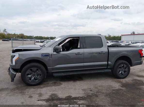 1FT6W5L73SWG16838 2025 FORD F-150 LIGHTNING Gray Սալոնի 360 աստիճան տեսք