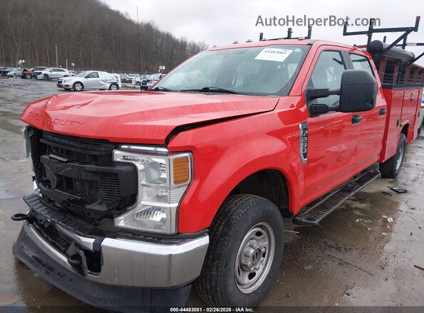 1FT7W2B67MEC99179 2021 FORD F-250 Красный Передняя левая четверть