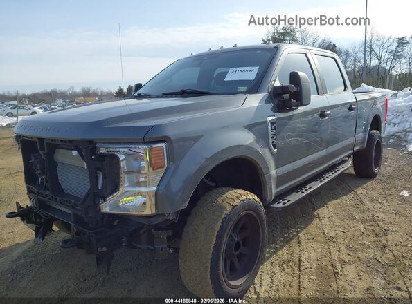 1FT7W2B6XMEC57900 2021 FORD F-250 Gray Առջևի ձախ երեք քառորդ տեսարան