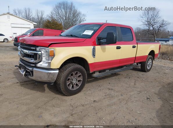 1FT7W2BN4MED54274 2021 FORD F-250 Red Vista tres cuartos delantera izquierda