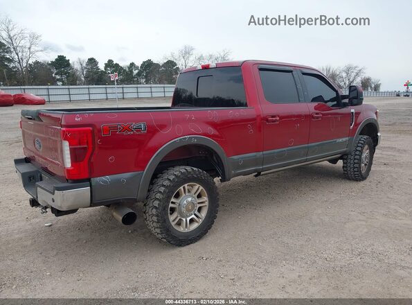 1FT7W2BT1KEC30085 2019 FORD F-250 Burgundy Задня права чверть