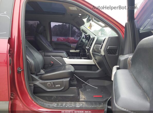 1FT7W2BT1KEC30085 2019 FORD F-250 Burgundy Вид салону спереду